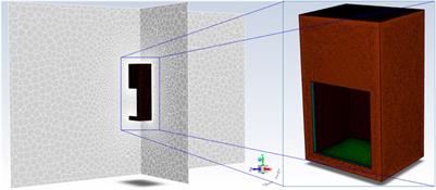 Numerical study on influence of wind on thermal performance of a solid particle solar receiver